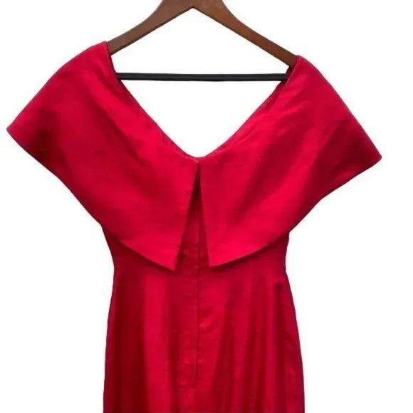 Vintage 1950's Mr. Blackwell Red Dress Size 4